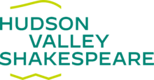Logo reading "Hudson Valley Shakespeare" with a yellow wavy line above and below the text, capturing the essence of arts and creativity.